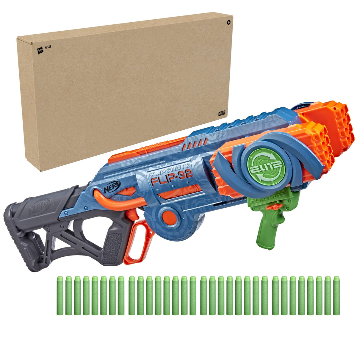 Nerf Elite 2.0 Flipshots lever-action priming for easy reloads