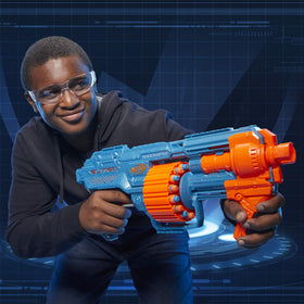 Nerf Elite 2.0 Shockwave attachments-points for stock and barrel accessories.