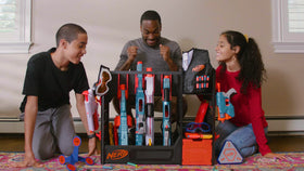 Nerf Elite Blaster Rack creates ready-to-battle organization.