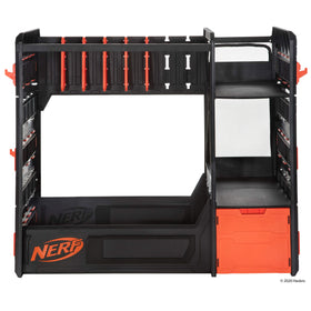Nerf Elite Blaster Rack hooks offer versatile storage options.