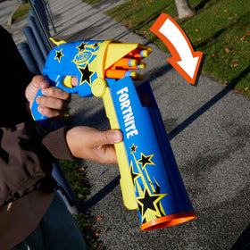 12 Nerf Elite darts bundle provides convenient reloads and range.
