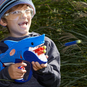 Eight Nerf Elite darts included for immediate play