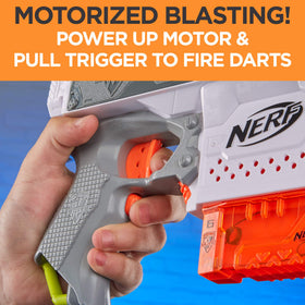Nerf Elite darts pack included for immediate target practice