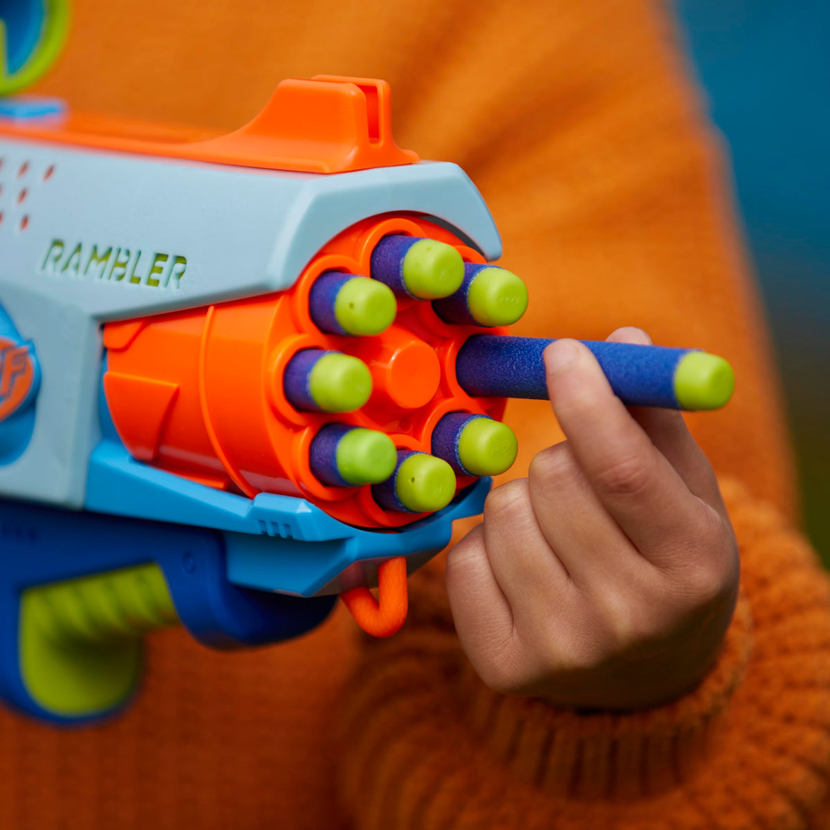 32 Nerf Elite darts ready for multiple reloads.