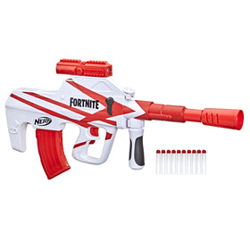 Nerf Fortnite B-AR blaster with Converge Wrap for authentic display and play.
