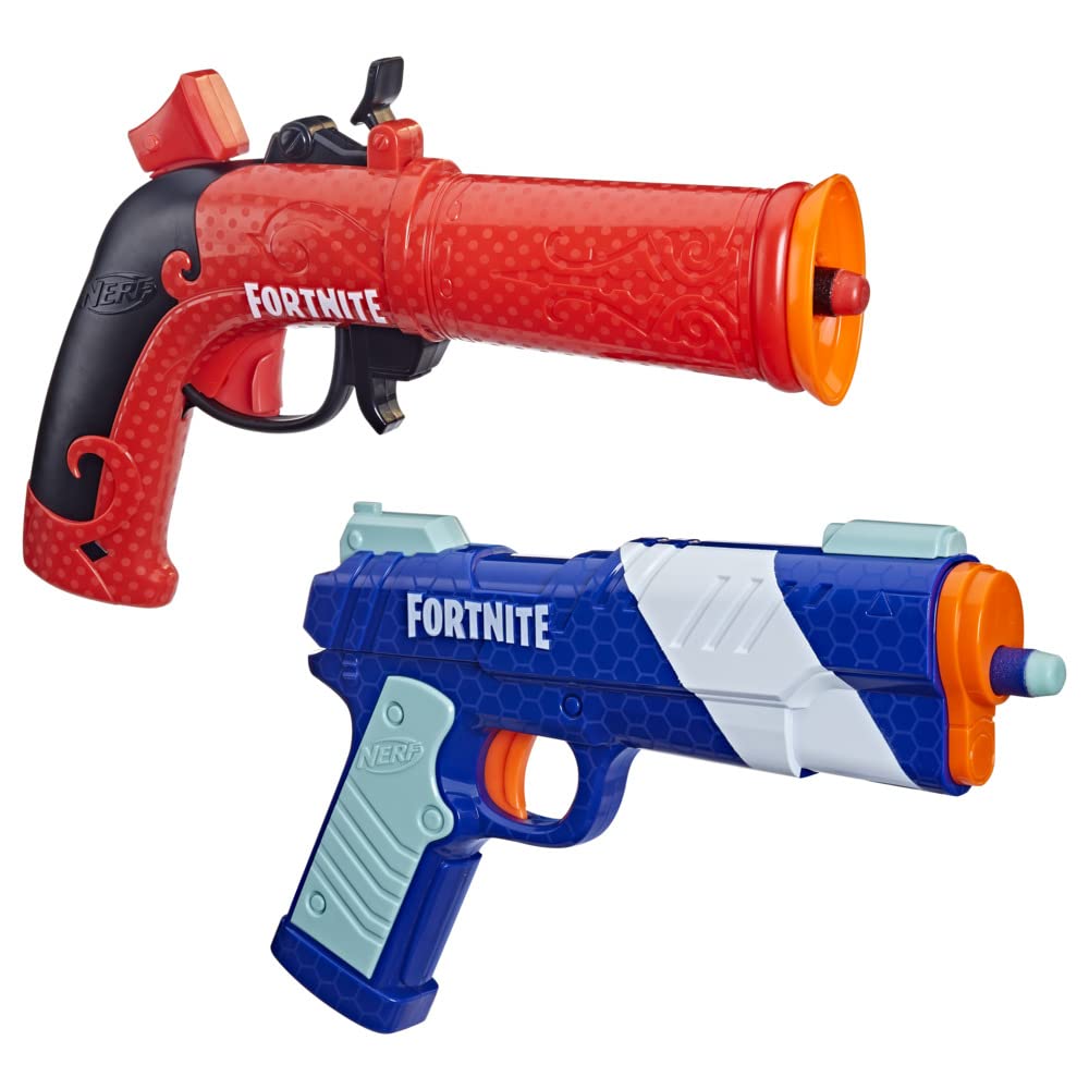 Nerf Fortnite Dual Pack blaster 1 front ready for quick battles.