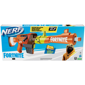 Nerf Fortnite HR 6-dart Elite clip shown for rapid-fire reloading.