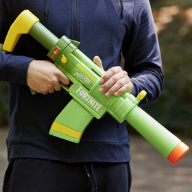 Nerf Fortnite SMG-Zesty held in hand for gameplay realism