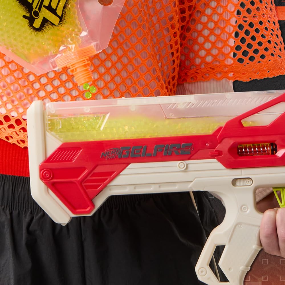 Nerf GELFIRE WARP Speed in-hand view with ergonomic grip