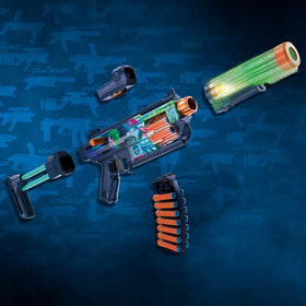 Nerf Loadout Ghost dart storage keeps ammo organized between rounds.