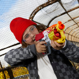 Six AccuStrike Mega darts included with the Nerf Hotrod blaster.