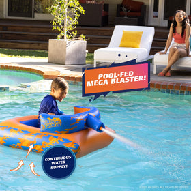 NERF Megaforce Battle Tank roomy seating for comfortable soaking adventures.