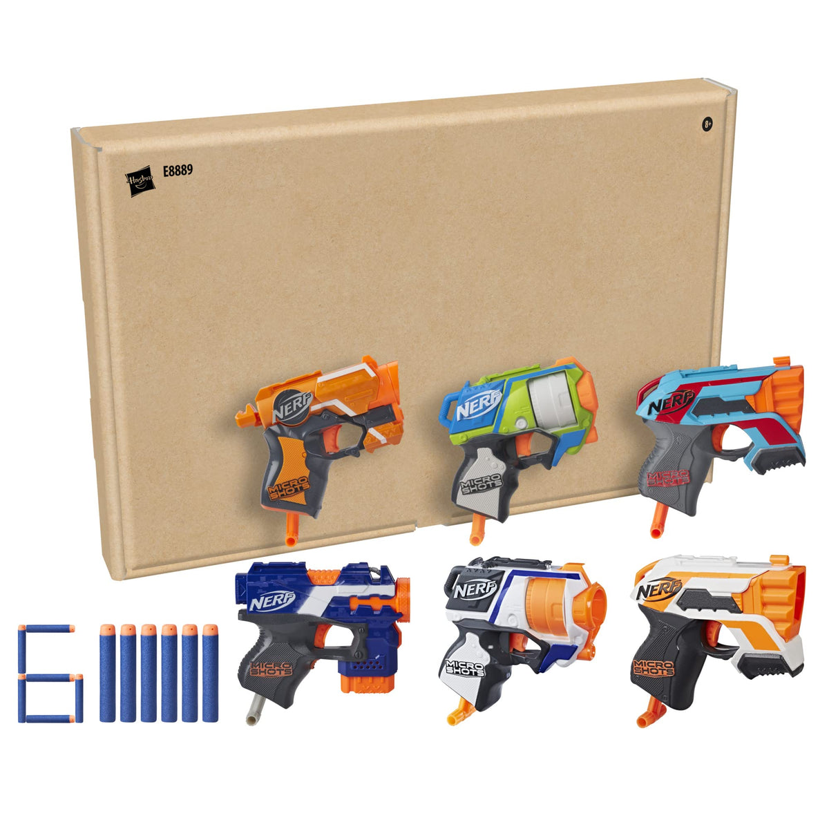 NERF MicroShots Elite darts packaging for quick practice