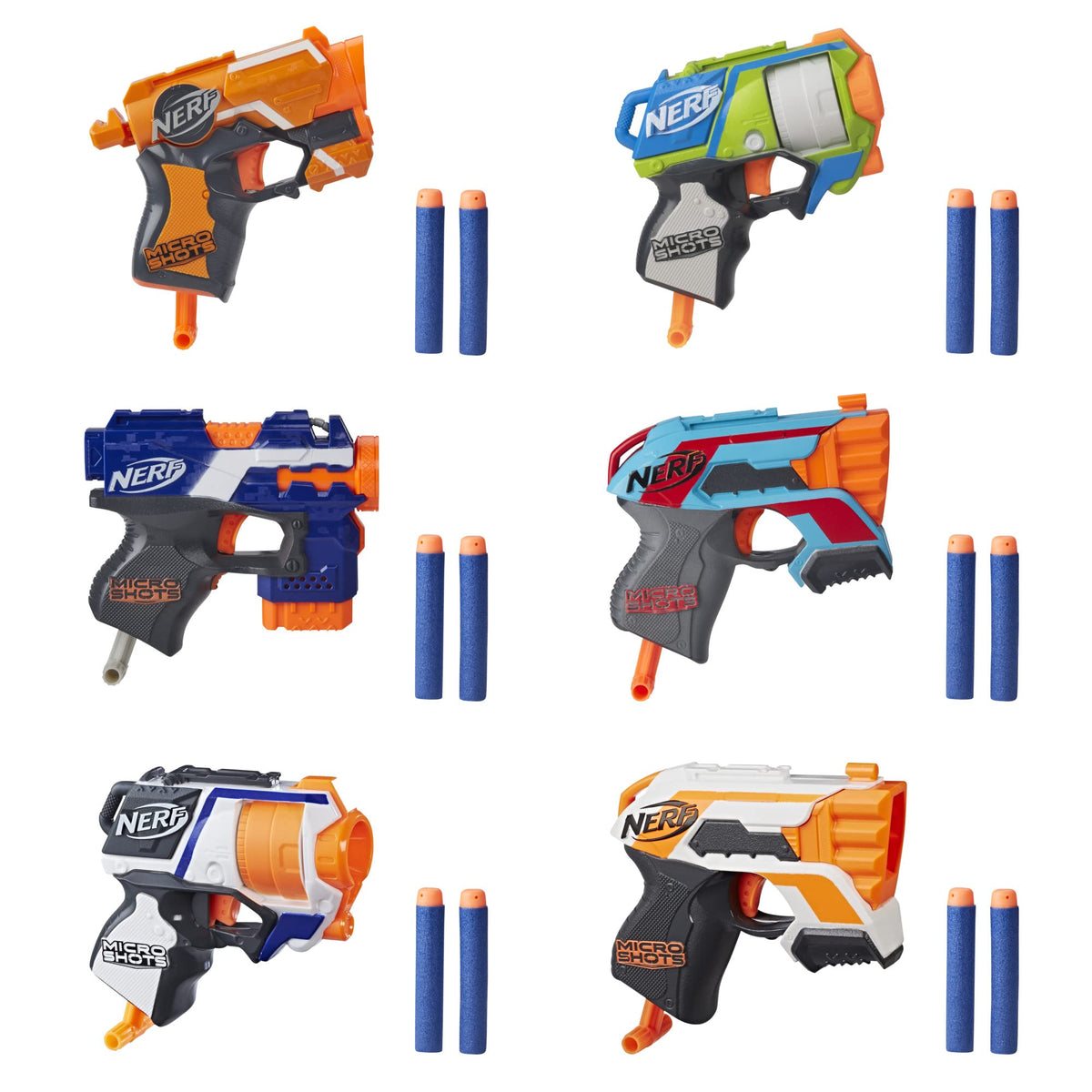 NERF MicroShots micro Stryfe blaster close-up for indoor play