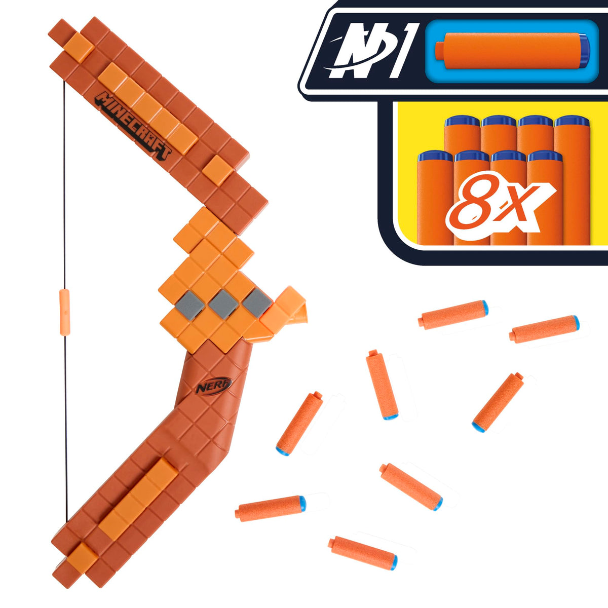 NERF Minecraft Bow official licensed Minecraft crossover