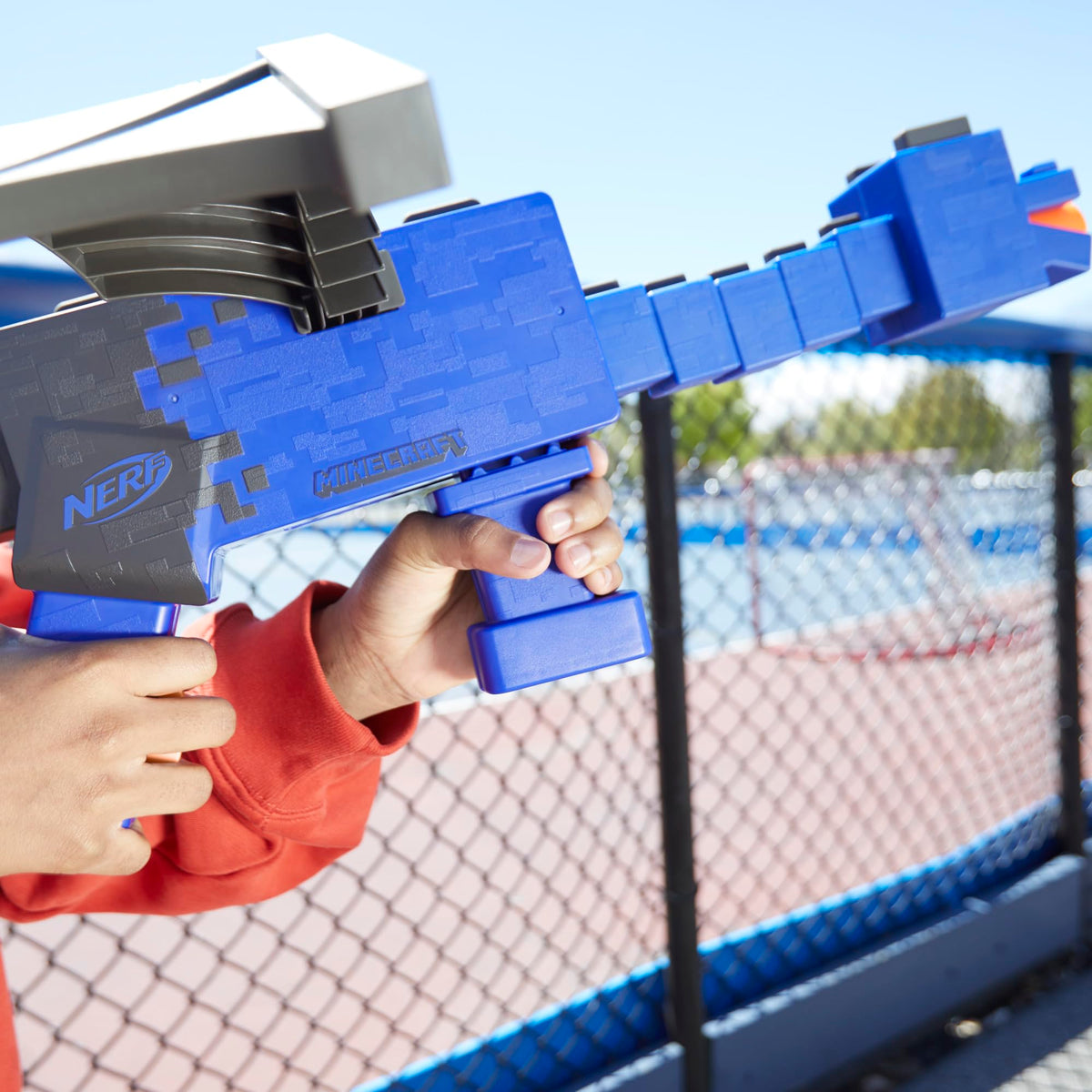 NERF Minecraft Ender Dragon Blaster includes twelve Nerf Elite darts for extended play