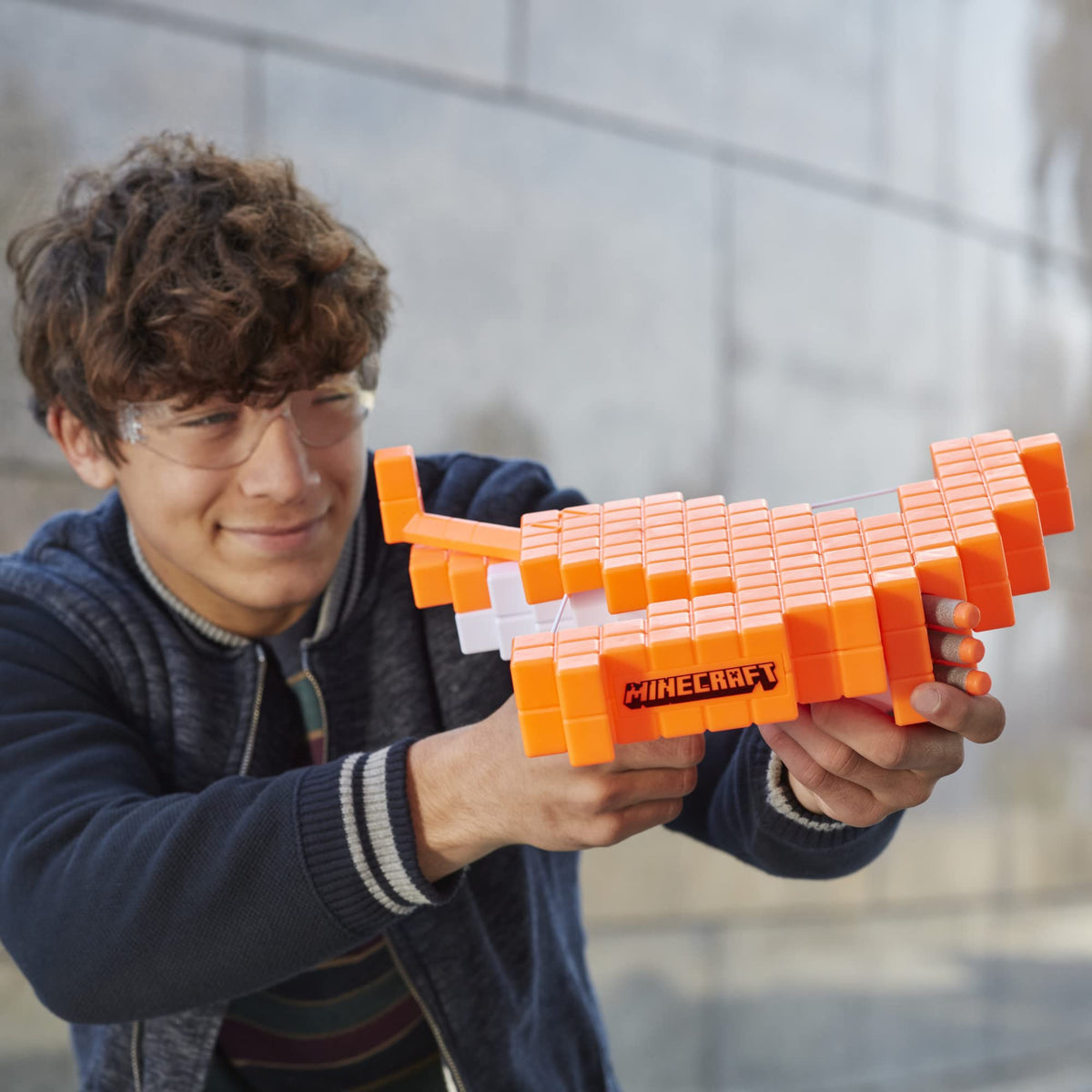 Nerf Minecraft Pillager's Crossbow includes three Nerf Elite darts for play.