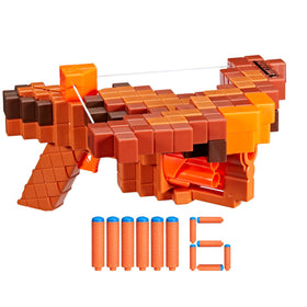 Nerf Minecraft Pillager's Crossbow front view for authentic battles.