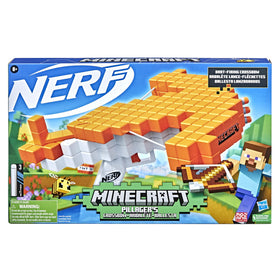 Nerf Minecraft Pillager's Crossbow priming lever in action for realism.