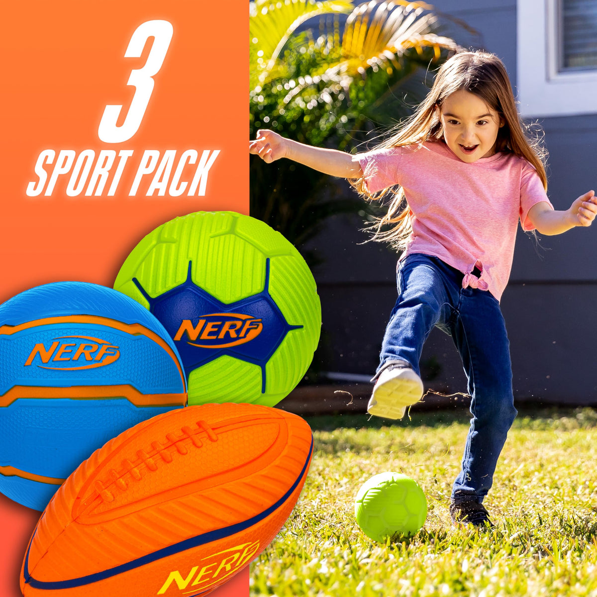 NERF mini foam soccer ball ideal for little feet and aim