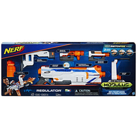 Nerf Modulus Regulator with three firing modes for adaptable battles