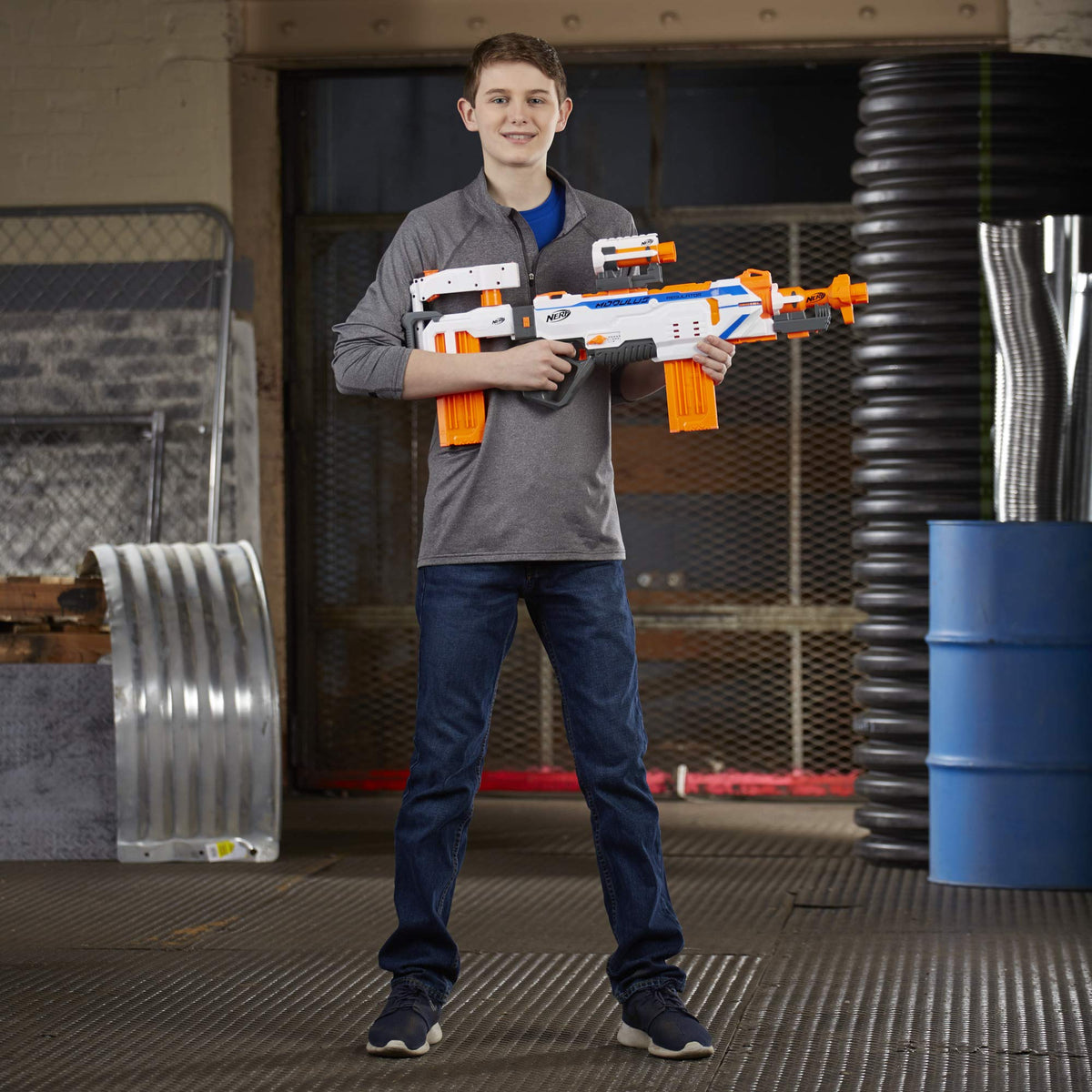 Nerf Modulus Regulator fully motorized blaster ready for rapid-fire action