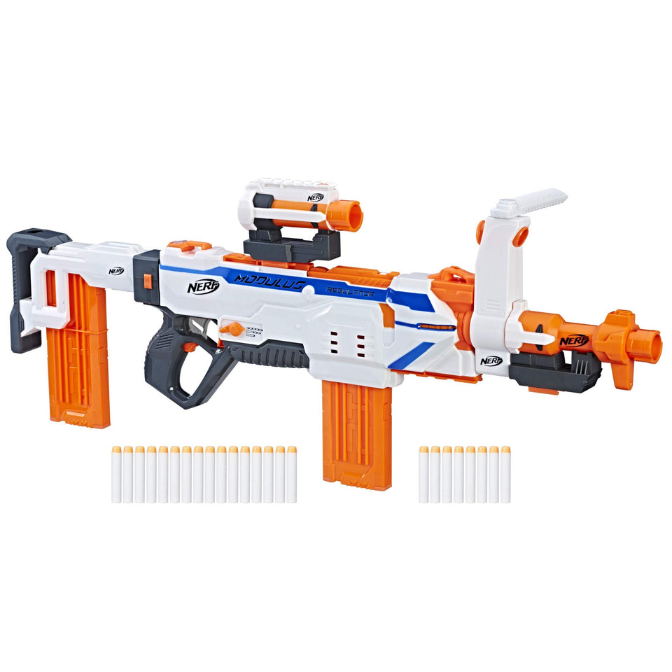 Nerf Modulus Regulator in action showcasing SwitchFire technology for flexible play
