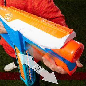 Nerf N Series Infinite Blaster front view ready for action.