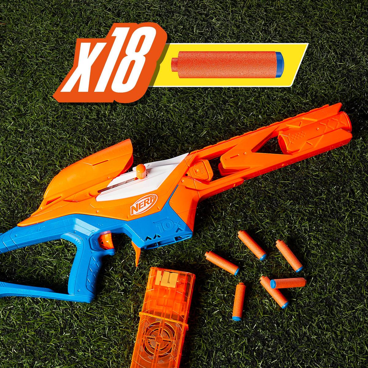 Nerf N Series Pinpoint stabilizing stock improves balance.