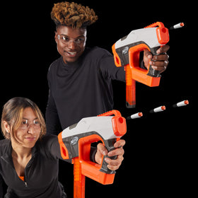 Nerf Pro darts in flight illustrating velocity and trajectory