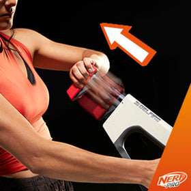 Nerf Pro Gelfire Ghost in action showing burst on impact