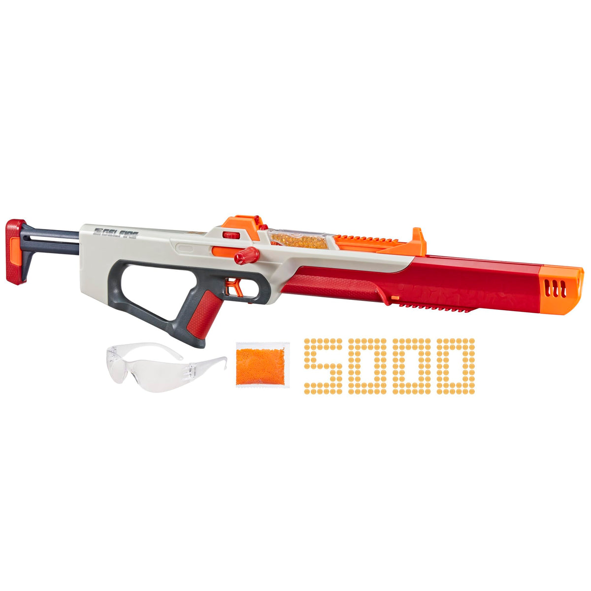 Nerf Pro Gelfire Ghost Blaster ready for backyard battles with high-velocity action