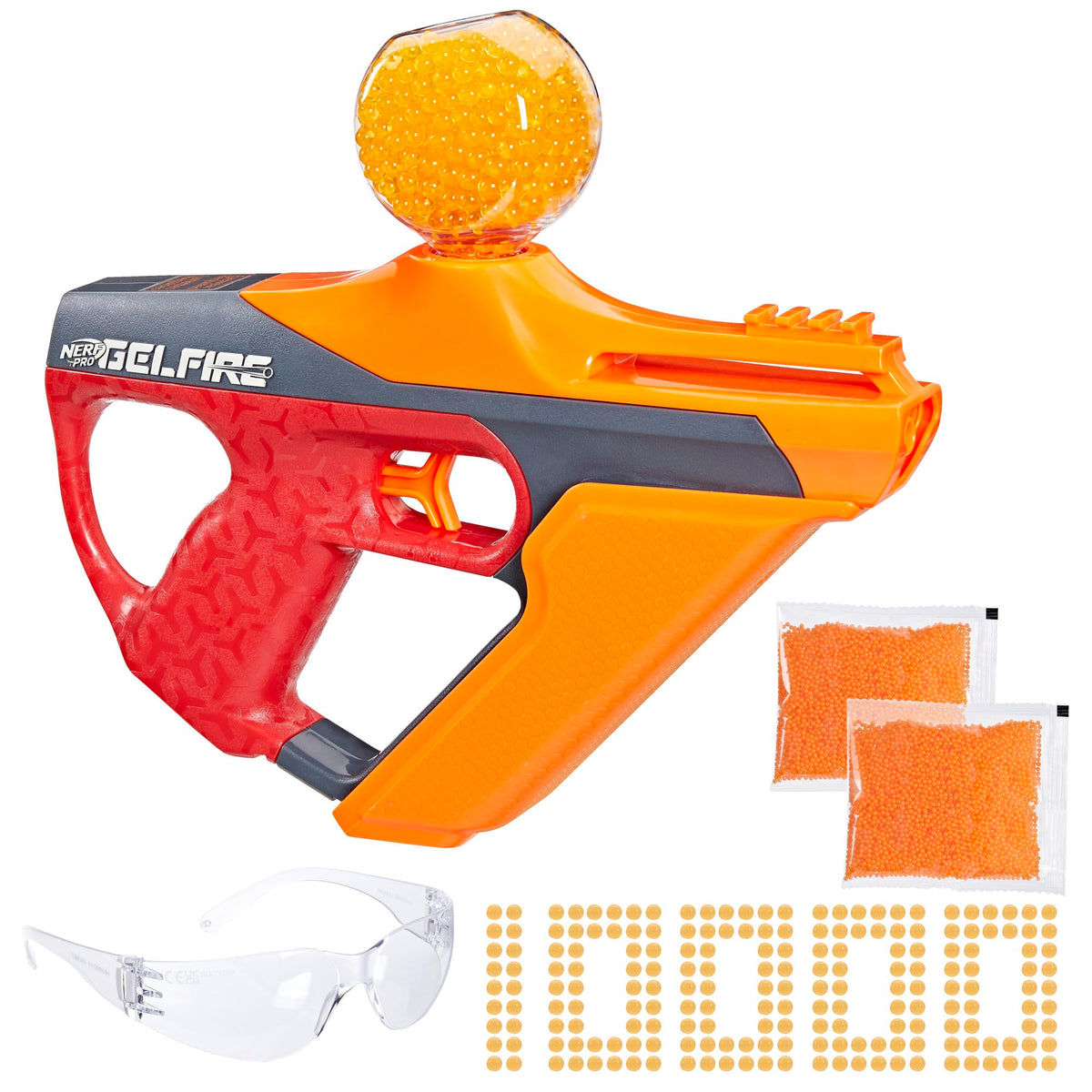 Nerf Pro Gelfire Uproar full-auto blaster in action for high-velocity play.