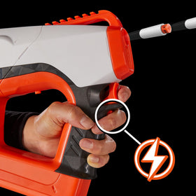 Nerf Pro Sender velocity test shot at 150 FPS