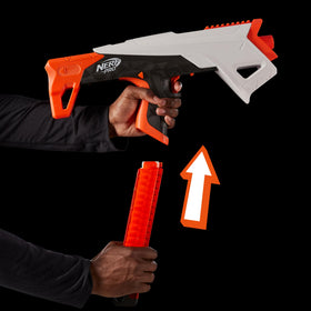 Nerf Pro Torrent compact design enhances portability for practice and play.