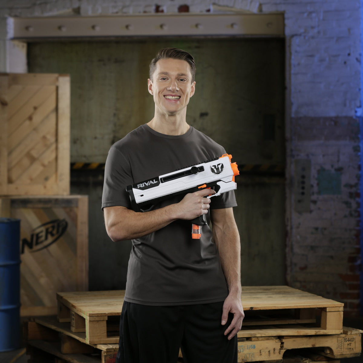 Nerf Rival Helios XVIII-700 firing velocity of 100 fps in play
