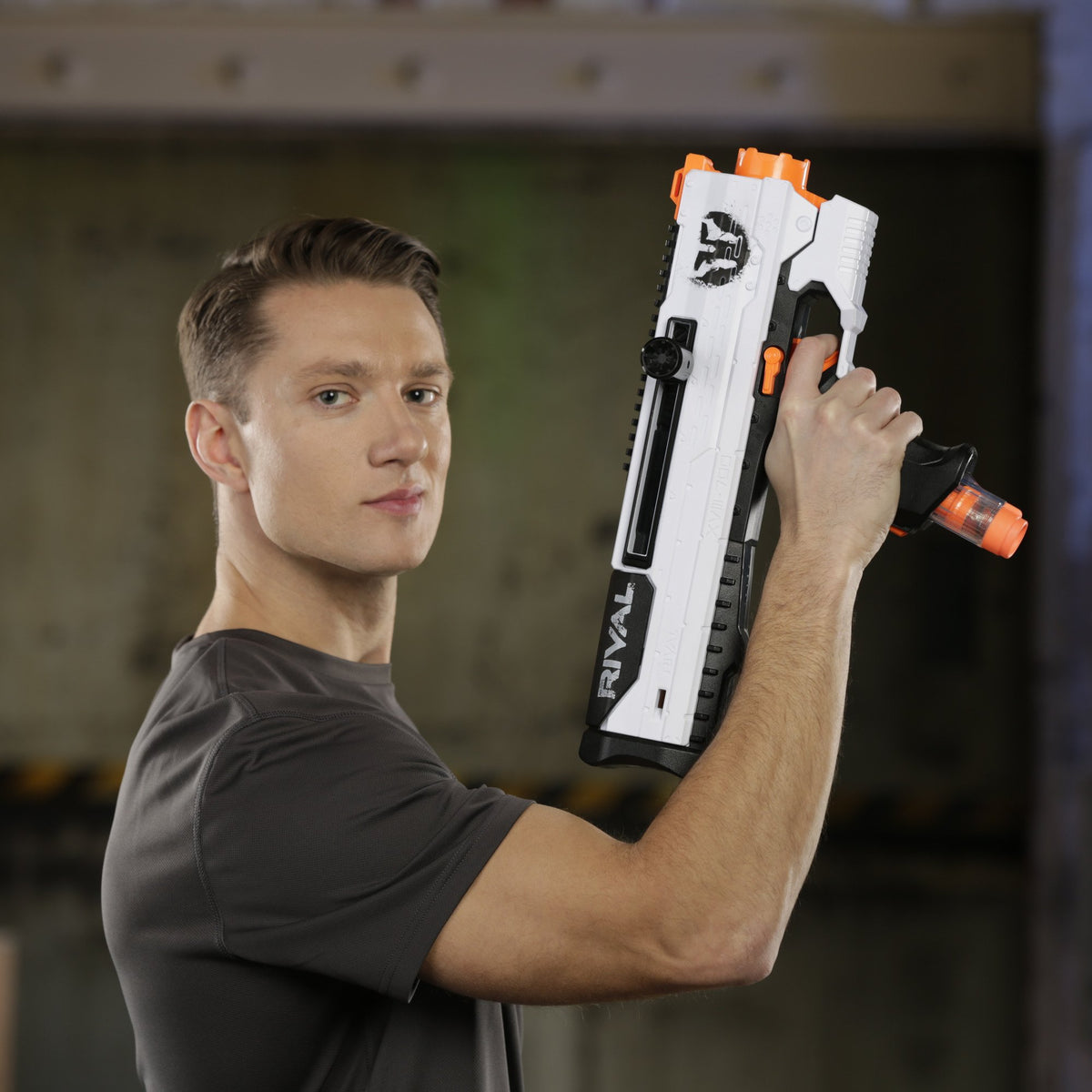 Nerf Rival Helios XVIII-700 includes blaster, mag, darts, flags and guide