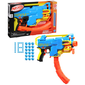 Nerf Rival motorized blasting for rapid-fire action in battles.