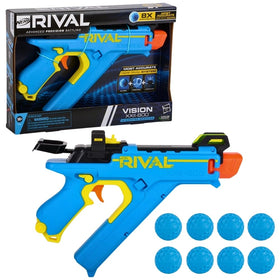 Nerf Rival Vision XXII-800 rear sight adjusts for precise aim during play