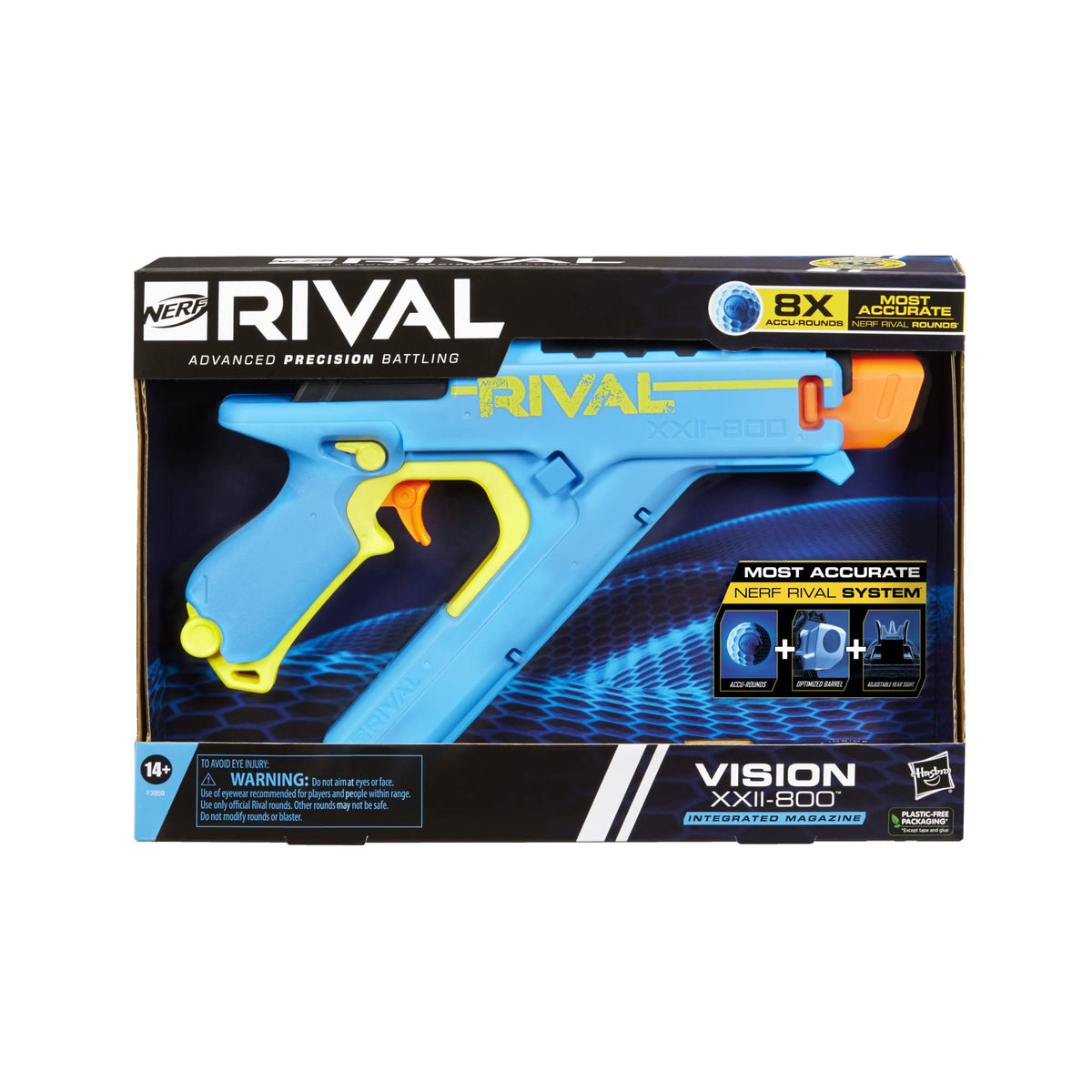 Nerf Rival Vision XXII-800 trigger lock adds safety when not in use