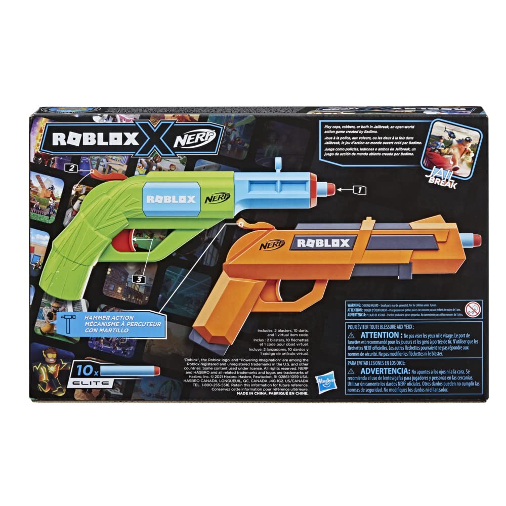 Nerf Roblox Jailbreak Armory code card unlocking exclusive in-game item.