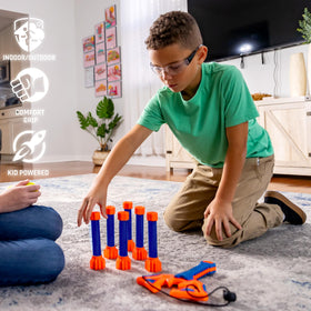 NERF Slingshot Challenge indoor-outdoor play supports versatile fun.