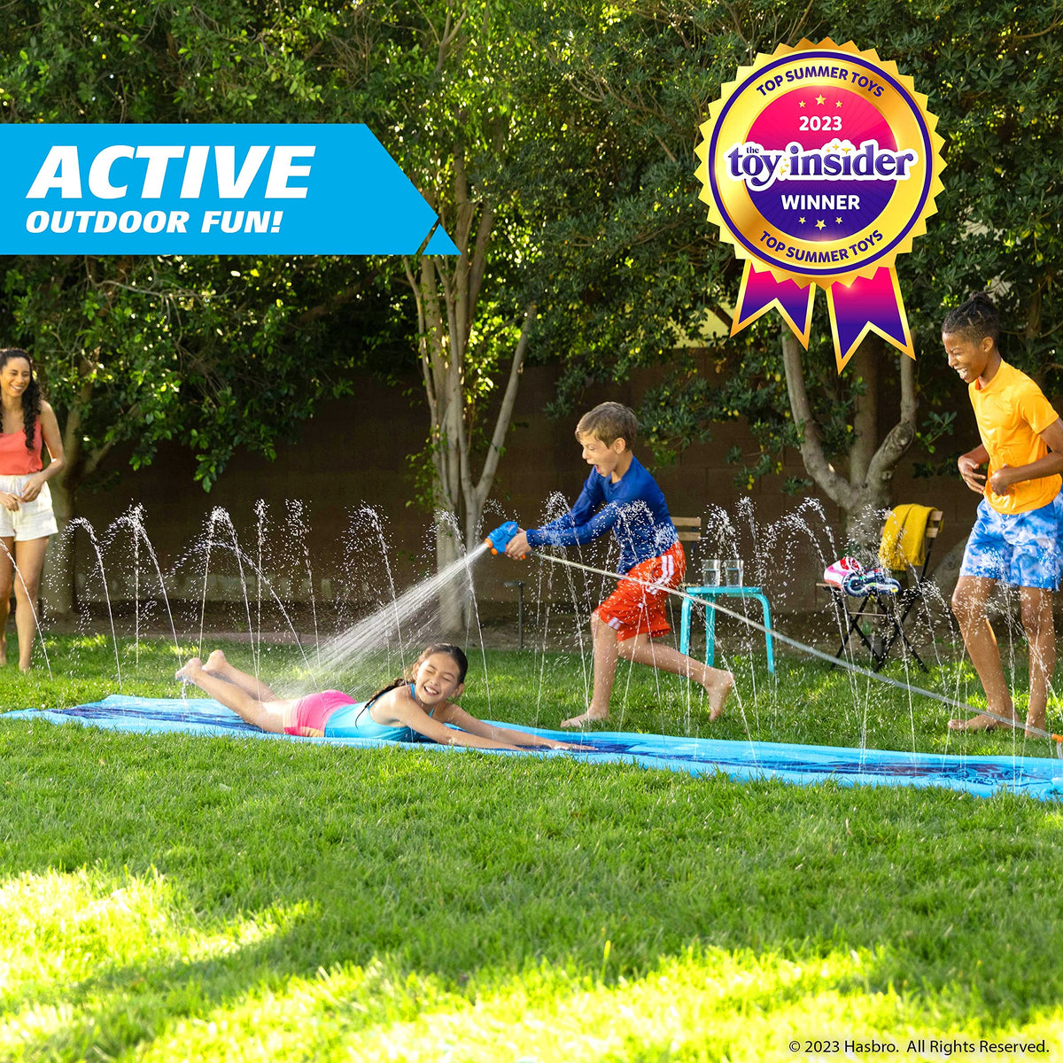 NERF Super Soaker Blast 18 ft Soft Jet Blaster reaches far with water soak