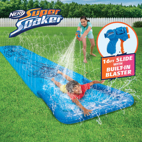 NERF Super Soaker Blast hose setup ready for quick water play