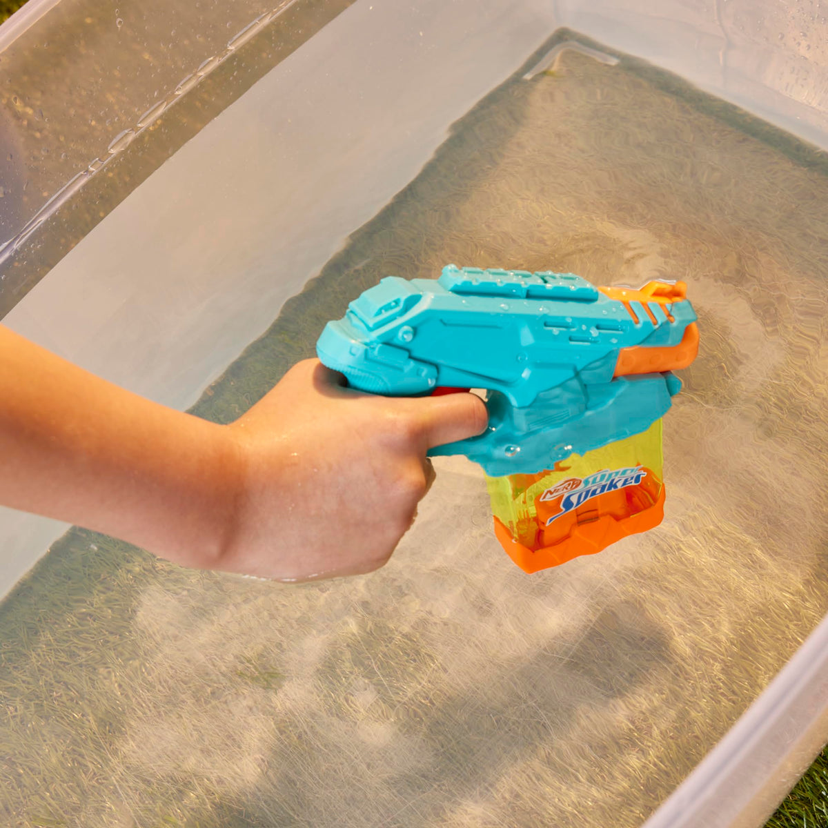 Nerf Super Soaker four-blaster pack fuels big backyard games.