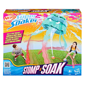Nerf Super Soaker Stomp & Soak connects to garden hose for quick setup