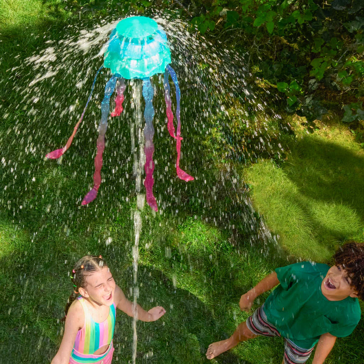 Nerf Super Soaker Stomp & Soak tentacles spray water across the yard