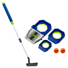 NERF Trick Shot Golf Set adjustable putter for precise kid-friendly strokes.