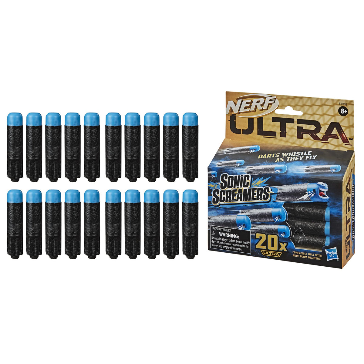 Nerf Ultra Sonic Screamers with Aerofin tech provide steadier flight.