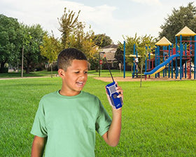 Nerf walkie talkie front Morse code button gray blue orange for silent signaling